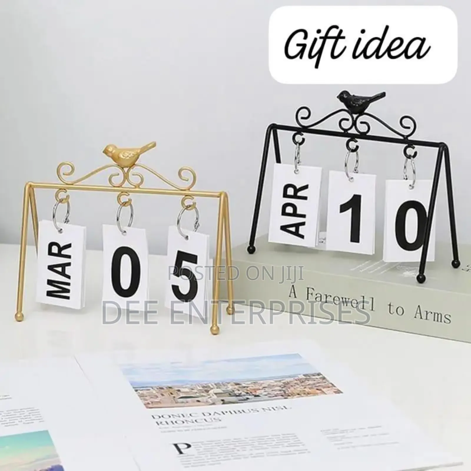 Flip Perpetual Calendar Decor