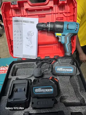 Generic Cordless Drill Set With Two Rechargeable Batteries