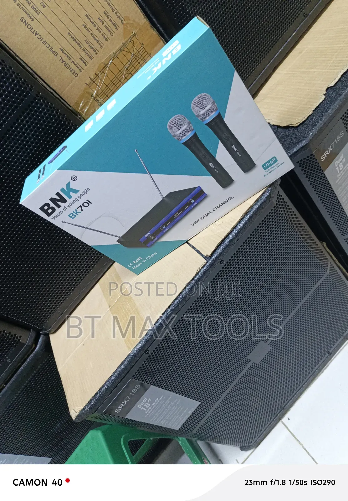 Bk - 701 Dual Channel Wireless Microphone