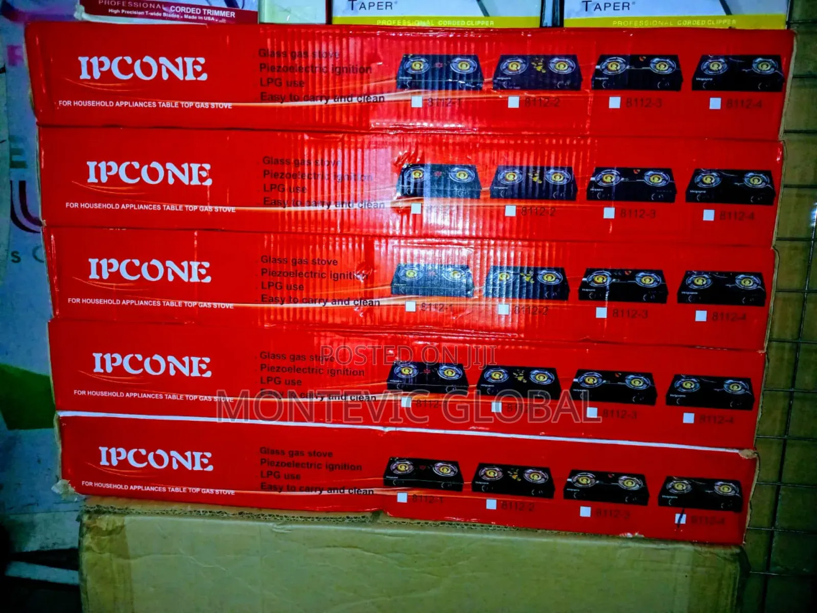 Quality Ipcone 2 Burner Glass Table Top
