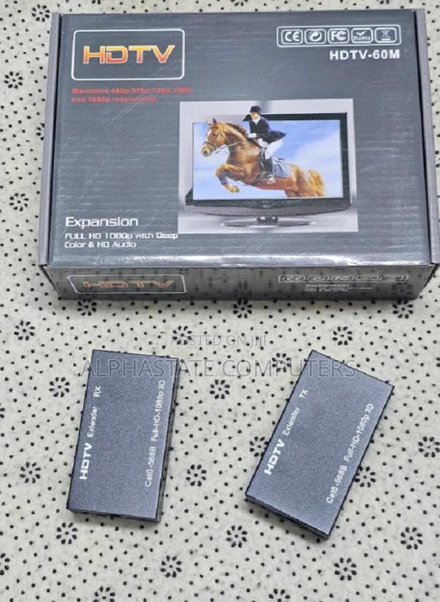Hdmi Extender 60m Hdmi to Rj45 Converter Supporting Full Hd 1080p