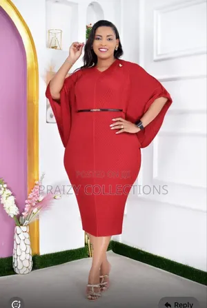 Elegant Free-Size Pleated/Miyaki Midi Dress