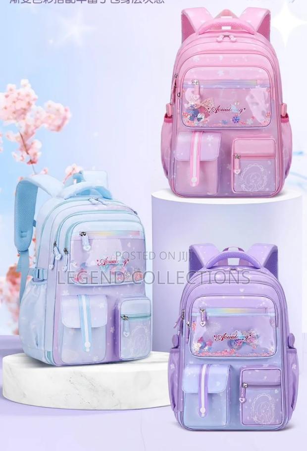 Girl's School Bags (Shades Purple,Pink, Blue)