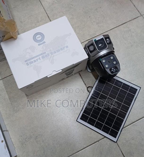 Wireless 4mp Dual Lens V380 Pro Solar Camera Wifi