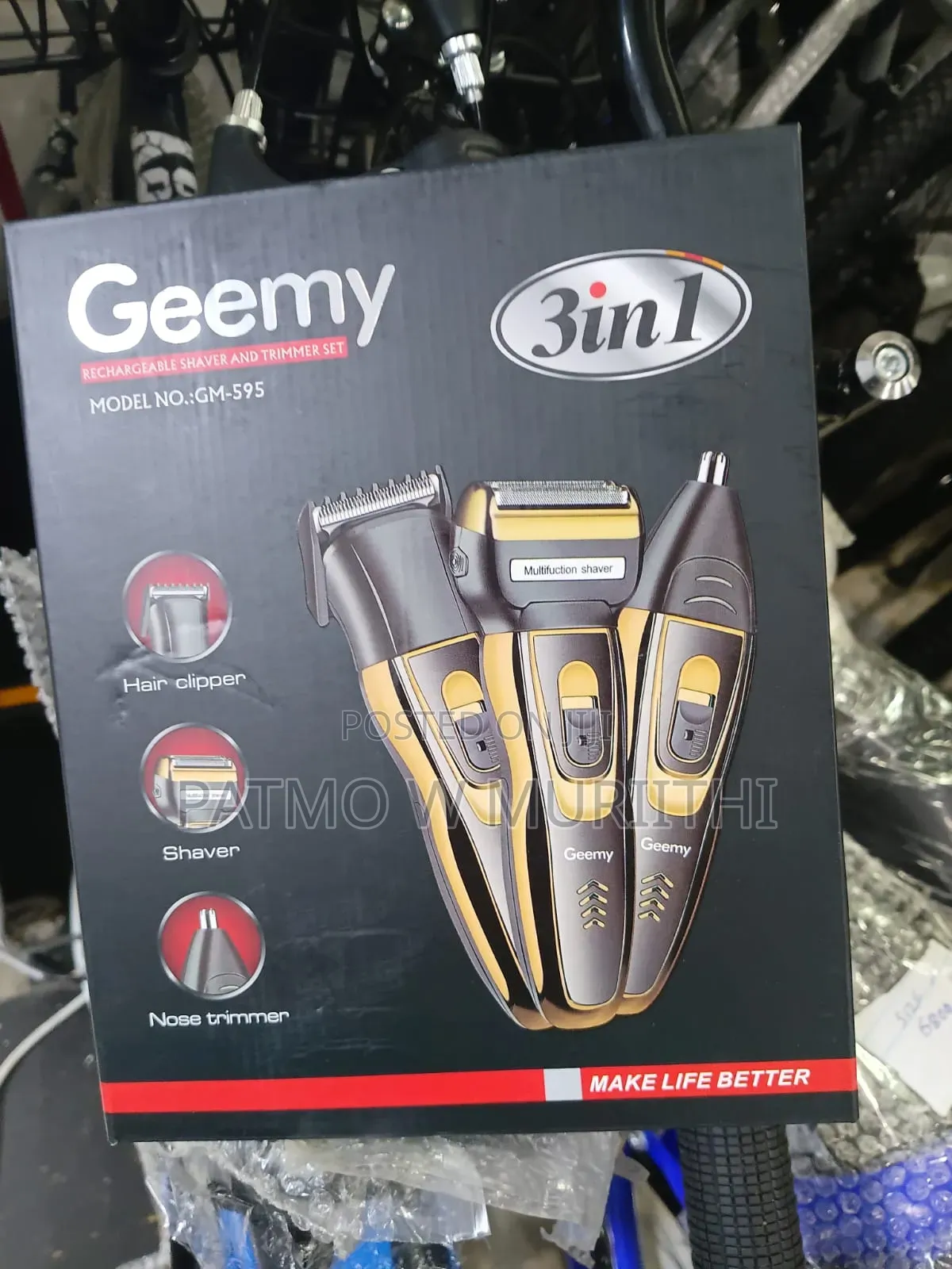 3 in 1 Geemy Shaver Machine