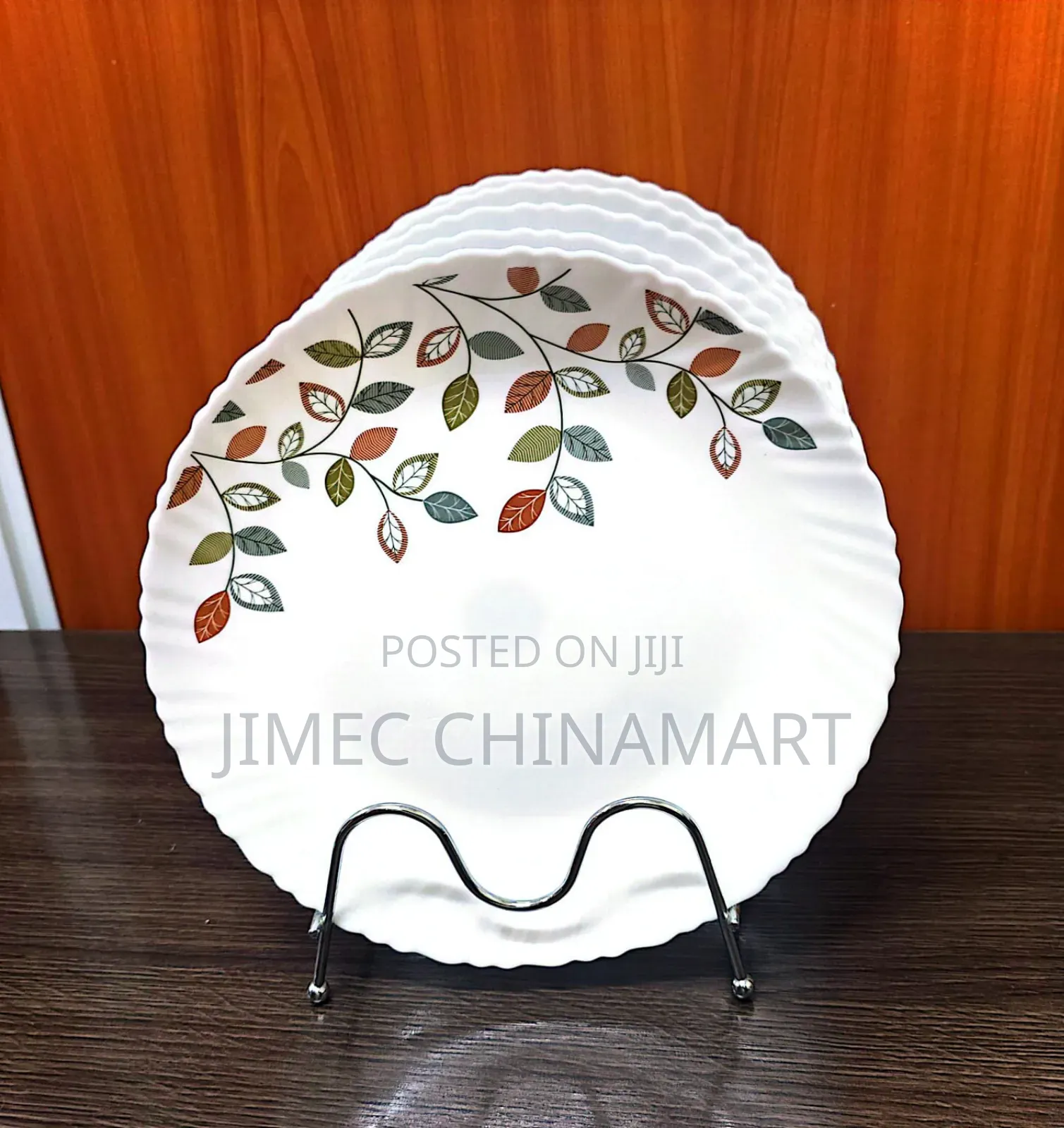 6-PCS Round Ceramic Plates