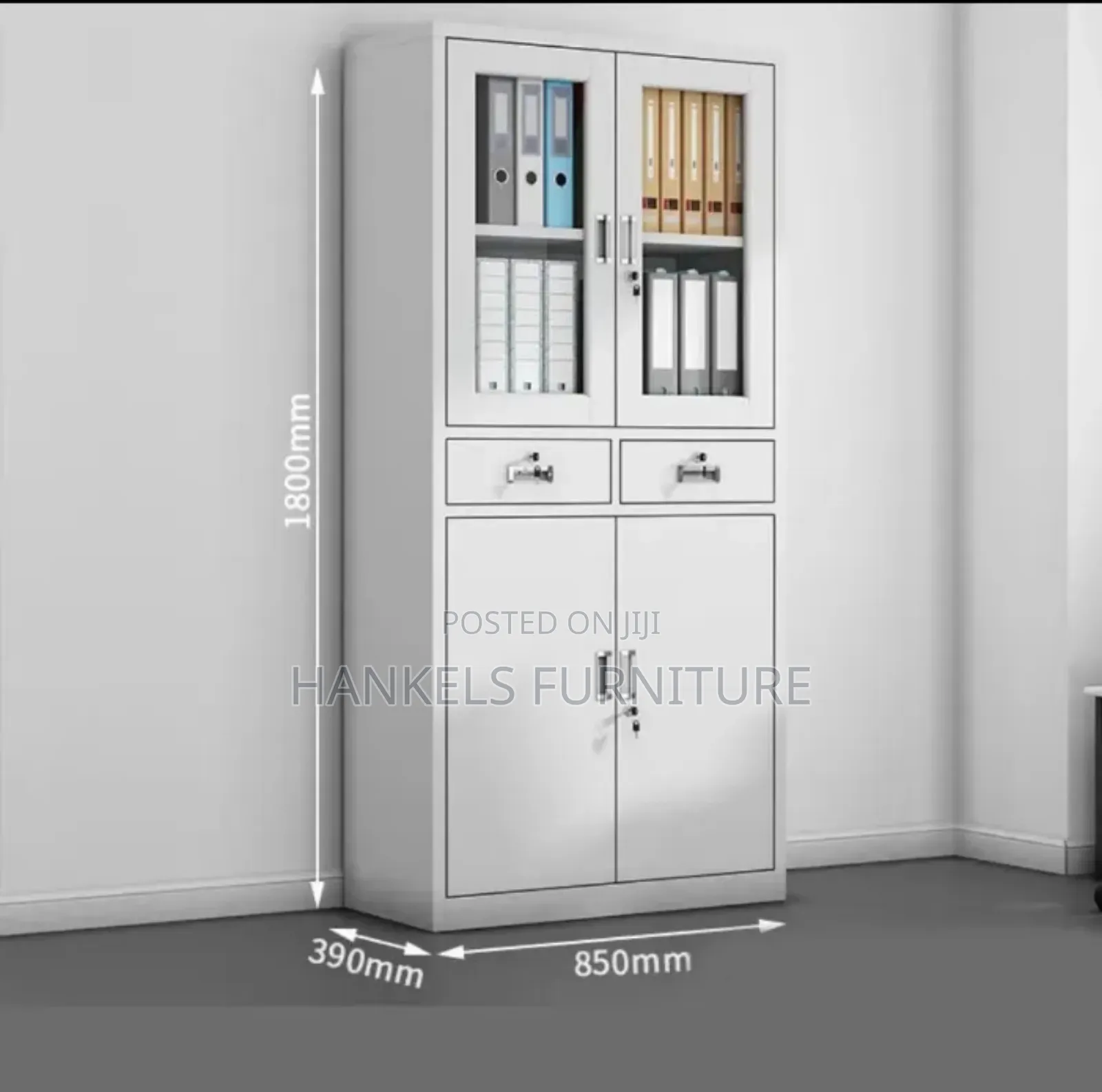 Office File Cabinet With Glass Display Drawers