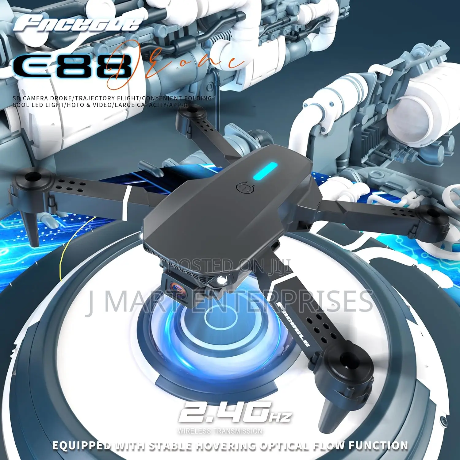 E88 Drone With Dual Camera, Mobile App Control,
