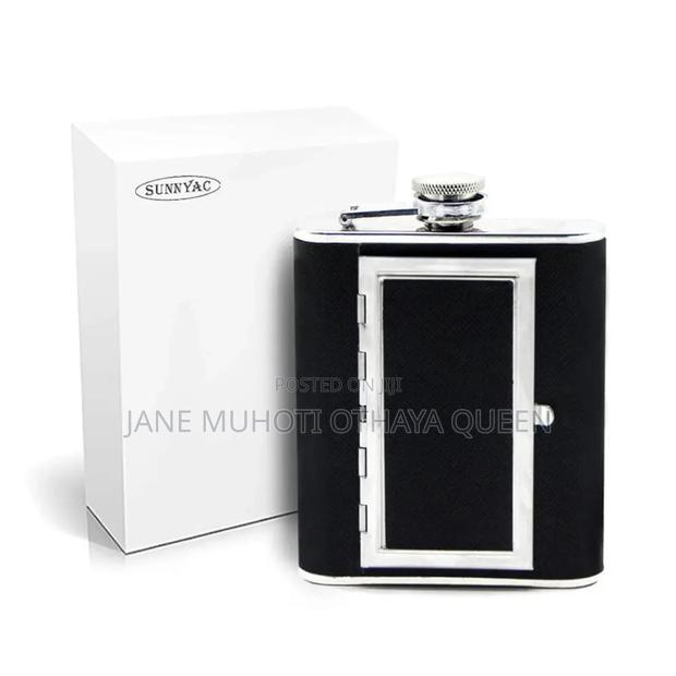 *Stainless Steel Hip Flask - thumbnail 2
