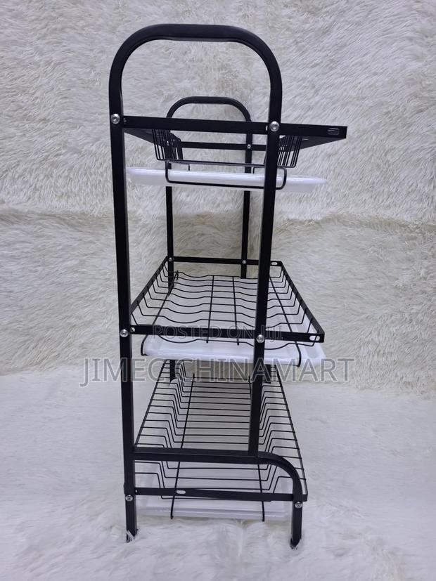 3-Tier High-Quality Carbon Steel Dish Rack