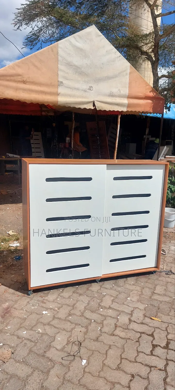Contemporary Low-Level Cabinet With Sliding Doors