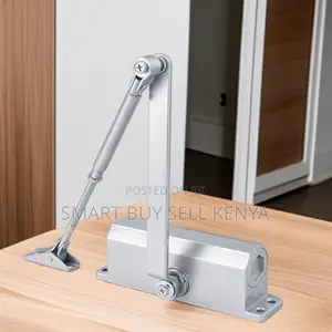 High Quality Aluminum Sliding Hydraulic Door Closer Silver Painting