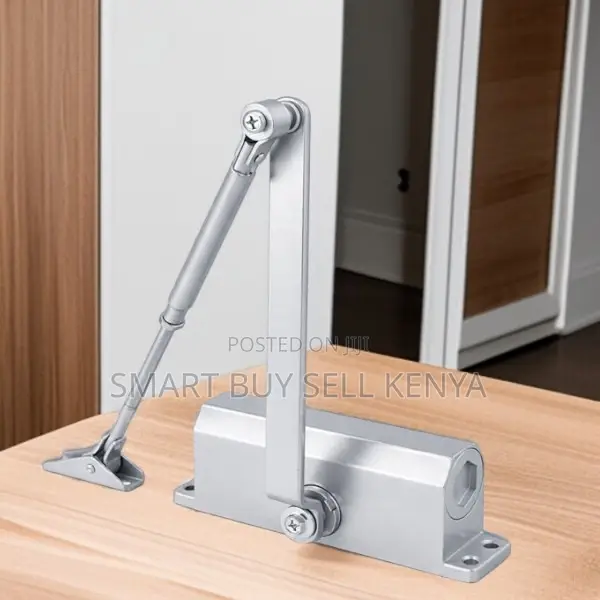 High Quality Aluminum Sliding Hydraulic Door Closer Silver Painting