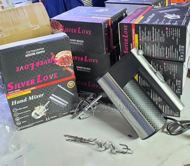 Silver Love Hand Mixer - main view