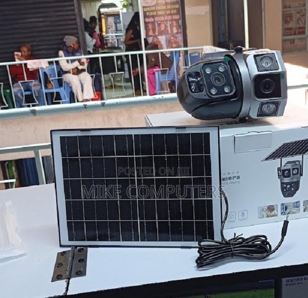 V380 Pro Solar CCTV Camera 4g Sim With 2 Lens, 8w Solar Panel - main view