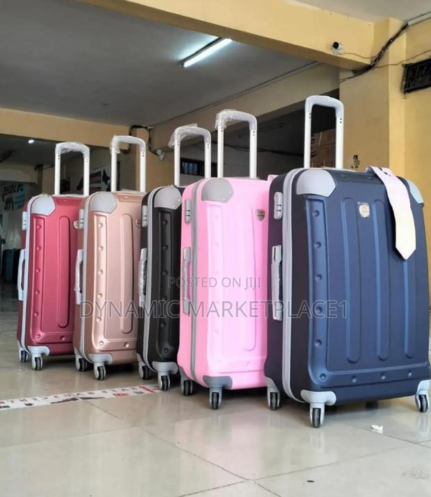 Brand New 3-in-1 Unbreakable Pp Rubber Suitcases - 4-Wheel Spinner Set - thumbnail 2