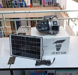 Dual Wifi Solar Camera With Double Lens V380 Pro