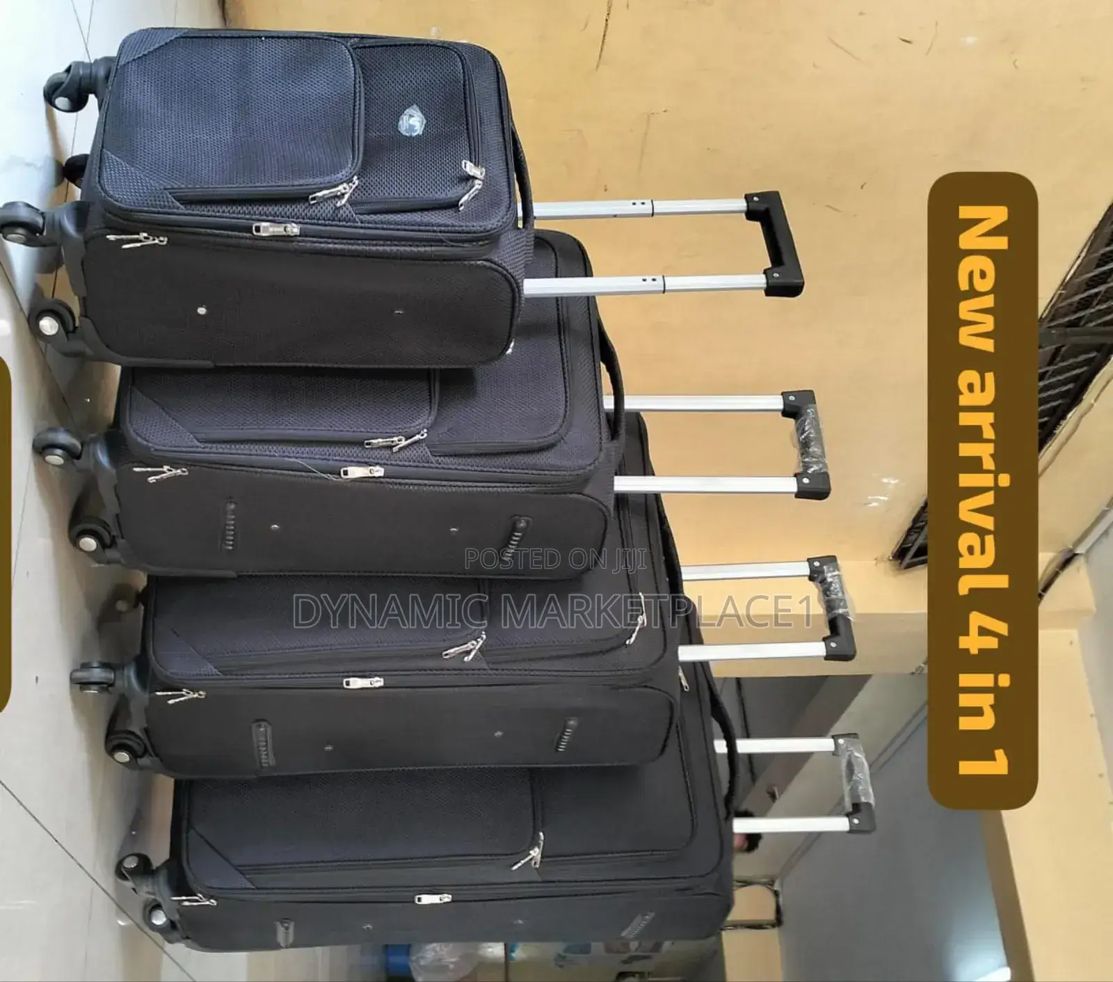 4-Piece Premium Soft-Shell Suitcase Set