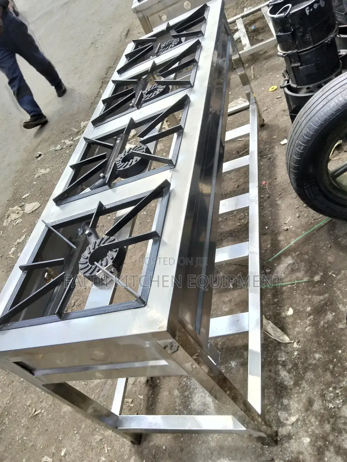 4 Burner Stainless Steel Kitchen Cooker