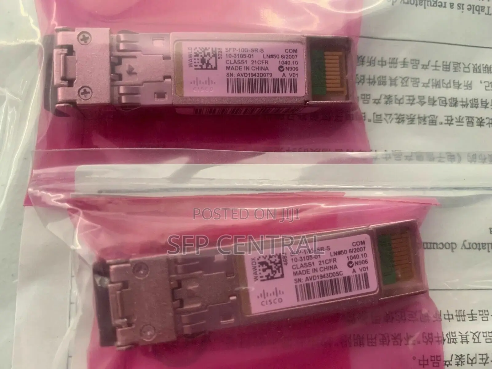 Cisco SFP-10g-Sr-S Sfp+ MMF 10gbase-Sr 850nm Transceiver Module