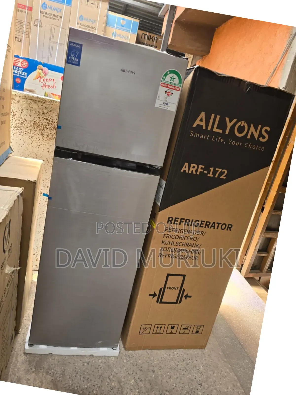 Ailyons Double Door Fridge 172litres