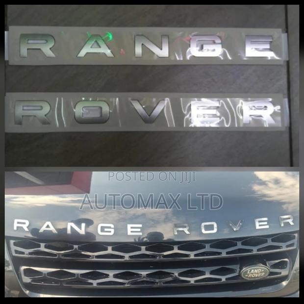 "Range Rover" Replacement Raised Bonnet Letters - main view