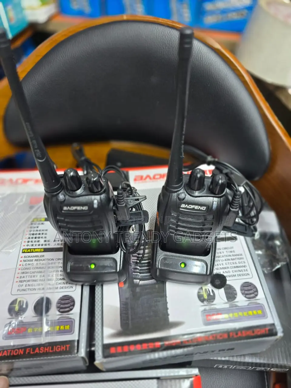 Baofeng Bf-888s Walkie Talkies Set of Two With Flashlight