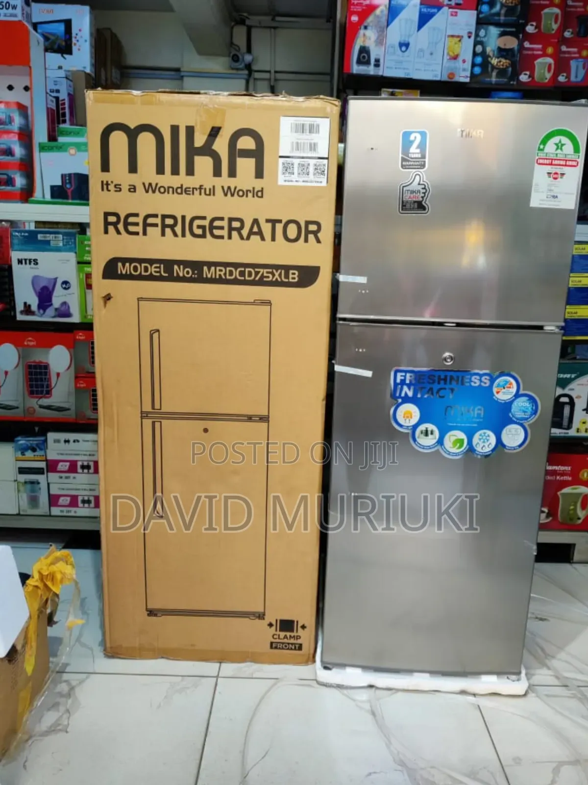 Mika Fridge Double Door 138litres