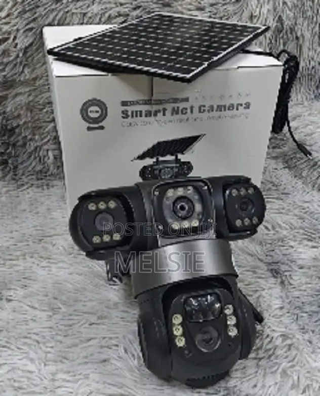 4g Triple Lens Solar CCTV Camera - Ai Motion Alert, Color Night Vision