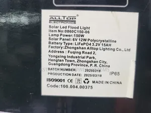 Alltop 150w Solar Floodlight With Motion Sensor