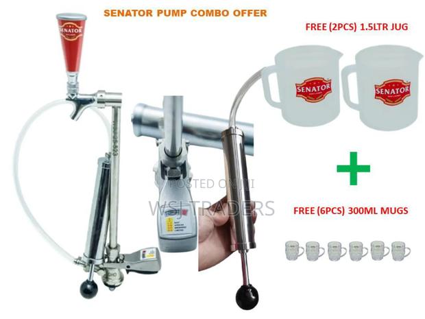 1 Senator Keg Pumps +6 Mugs + 2 Senator Measure Jugs