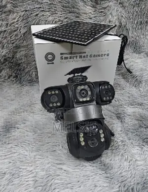 4g Triple Lens Solar CCTV Camera With Ultra-Clear 6mp Video Quality .
