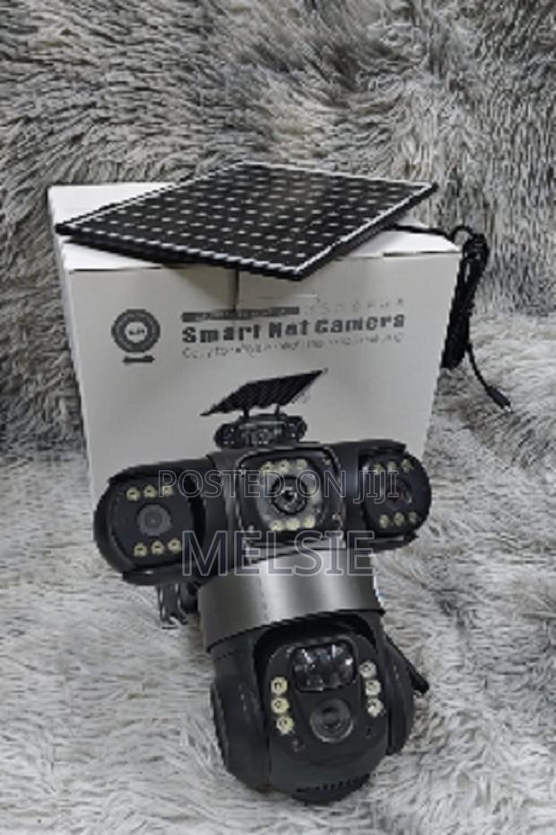 Wireless 4g Triple Lens Solar CCTV Camera 4g – No Wi-Fi Needed - main view