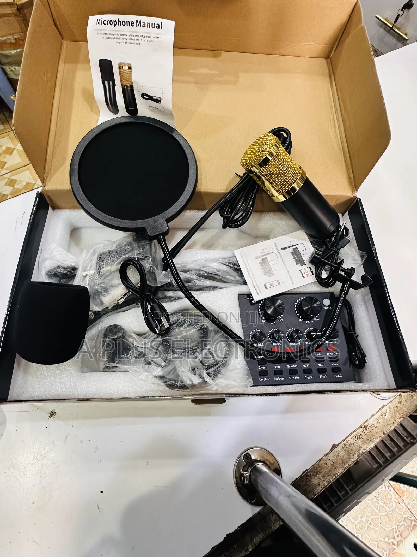 High-Quality V8 Condenser Mic – Loud Crystal Clear