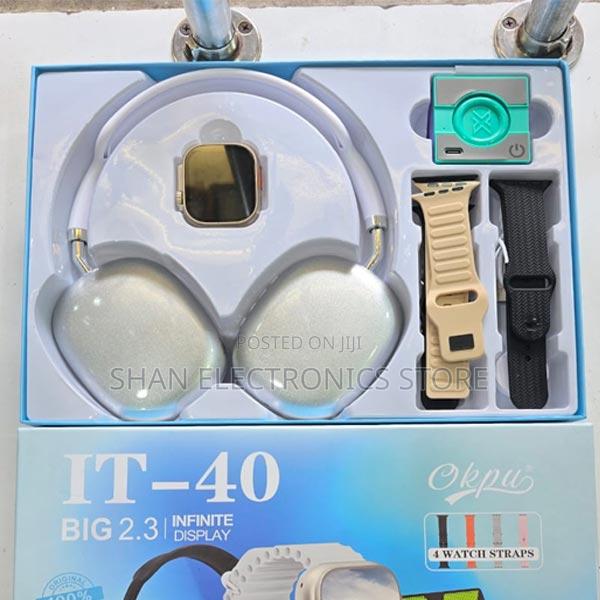 It40 Smart Watch With Headphones, 4 Straps and Bluetooth Speaker - thumbnail 2