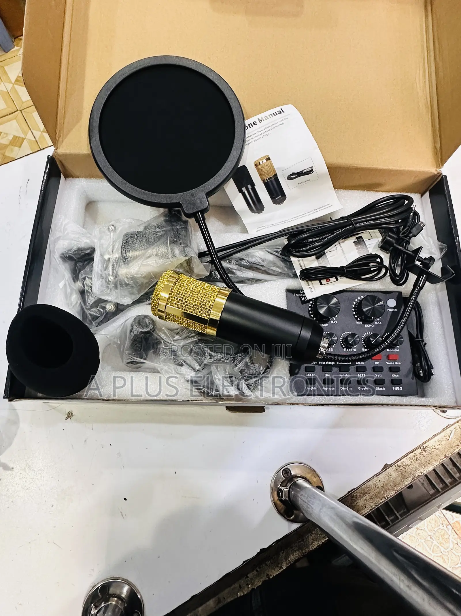 V8 Recording Condenser Microphone – Clean Powerful Audio