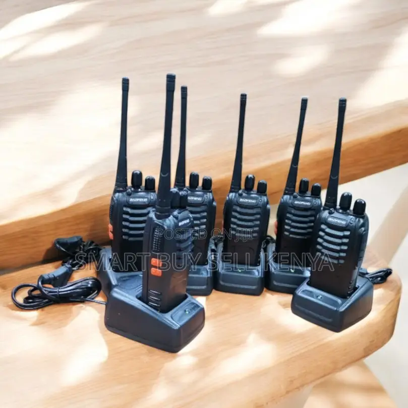Baofeng Bf-888s Portable Handheld Security Walkie Talkie - 6 Pieces
