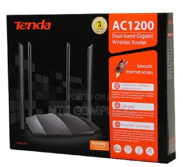Tenda Ac8 Ac1200 Dual-Band Gigabit Wireless Router