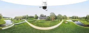 Smart, Weatherproof Outdoor PTZ (Pan-Tilt-Zoom) Security Cameras
