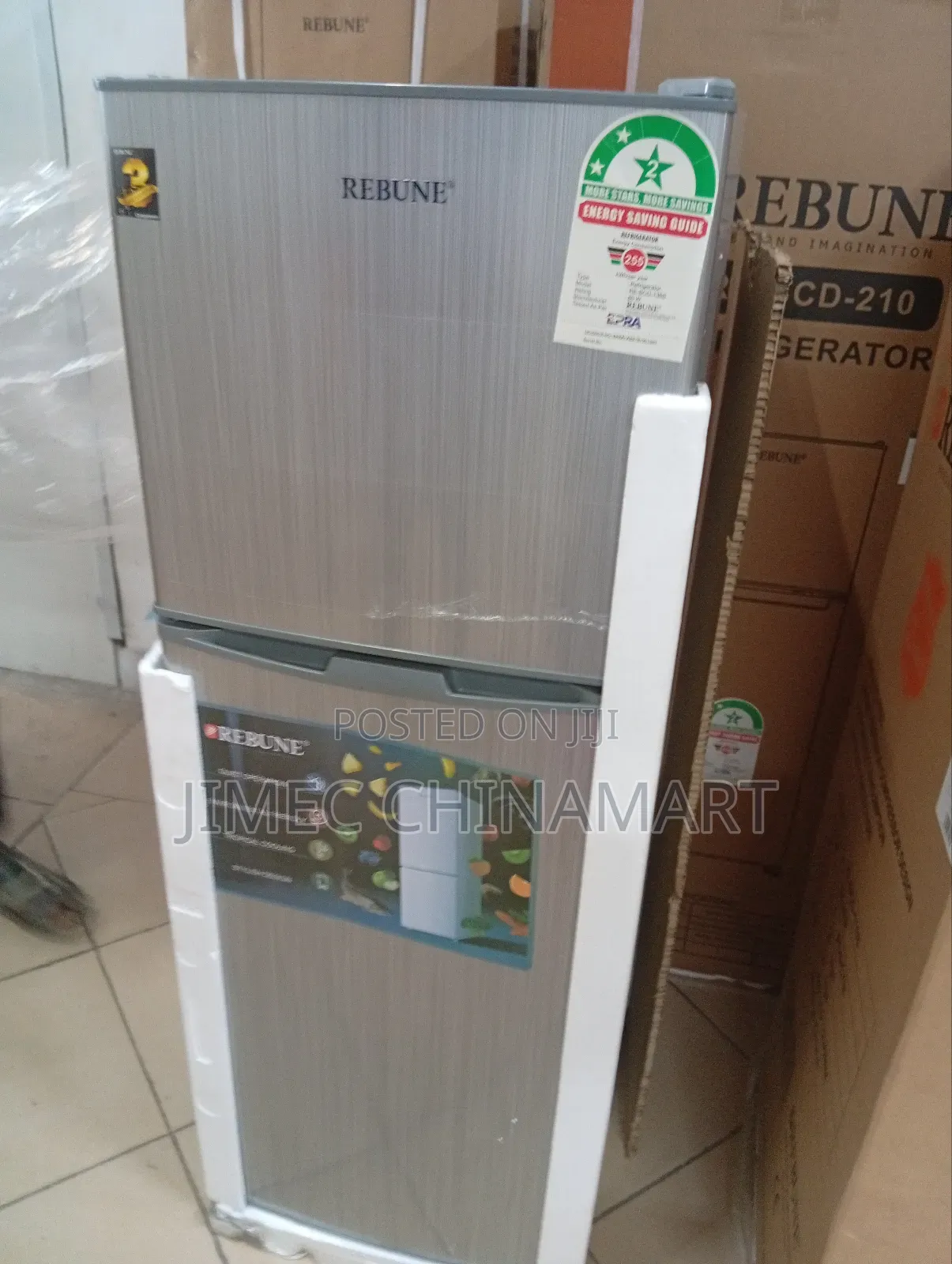 136l Rebune Silver Refrigerator