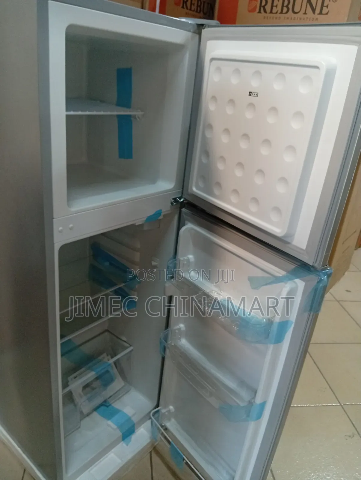 136l Rebune Silver Refrigerator