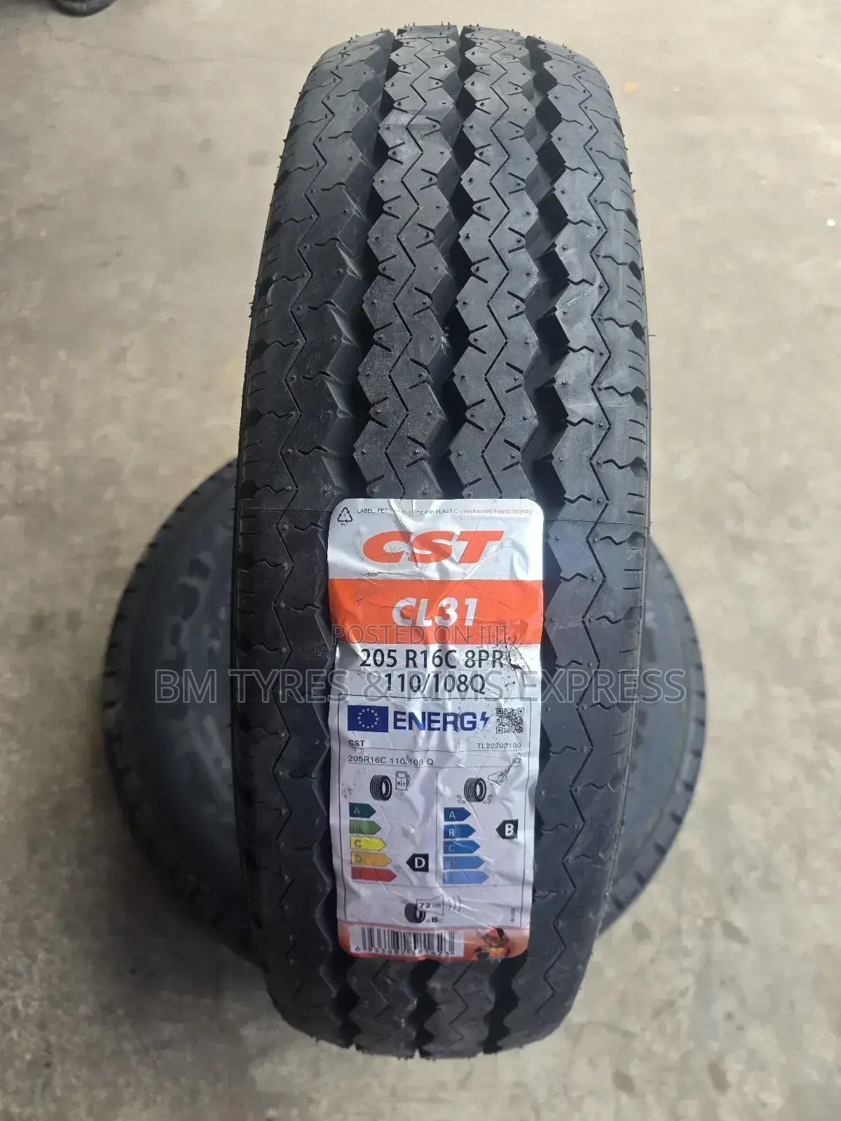 205 R16 CST Tyres (Commercial) Cl31.