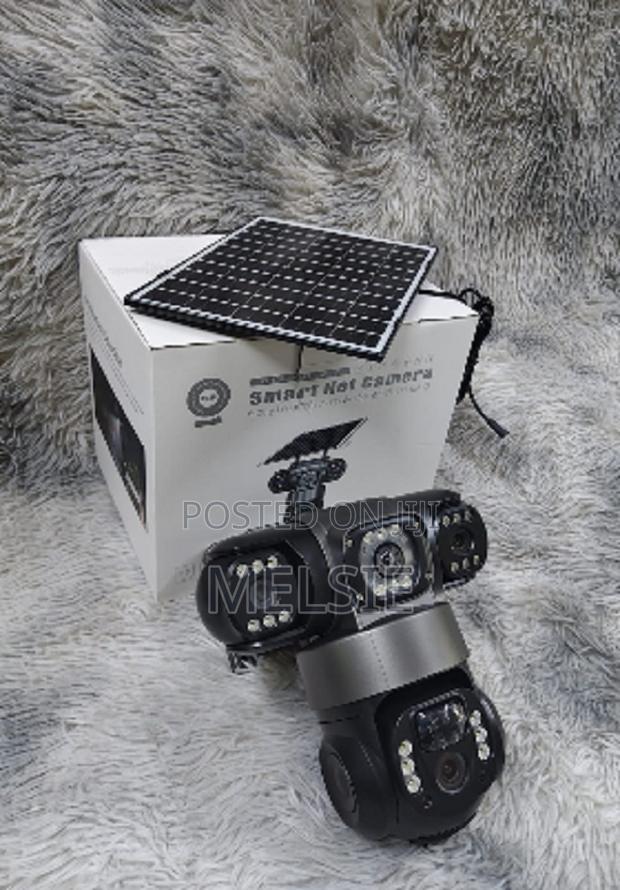 Triple Lens 4g Solar PTZ Camera With Two Way Audio Latest Model - main view