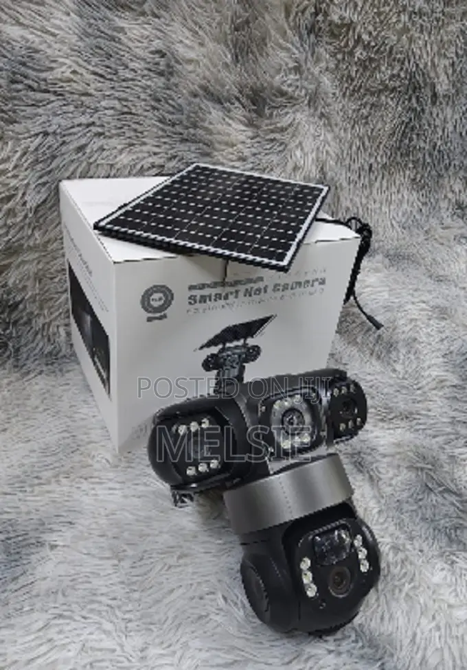 Triple Lens 4g Solar PTZ Camera With Two Way Audio Latest Model