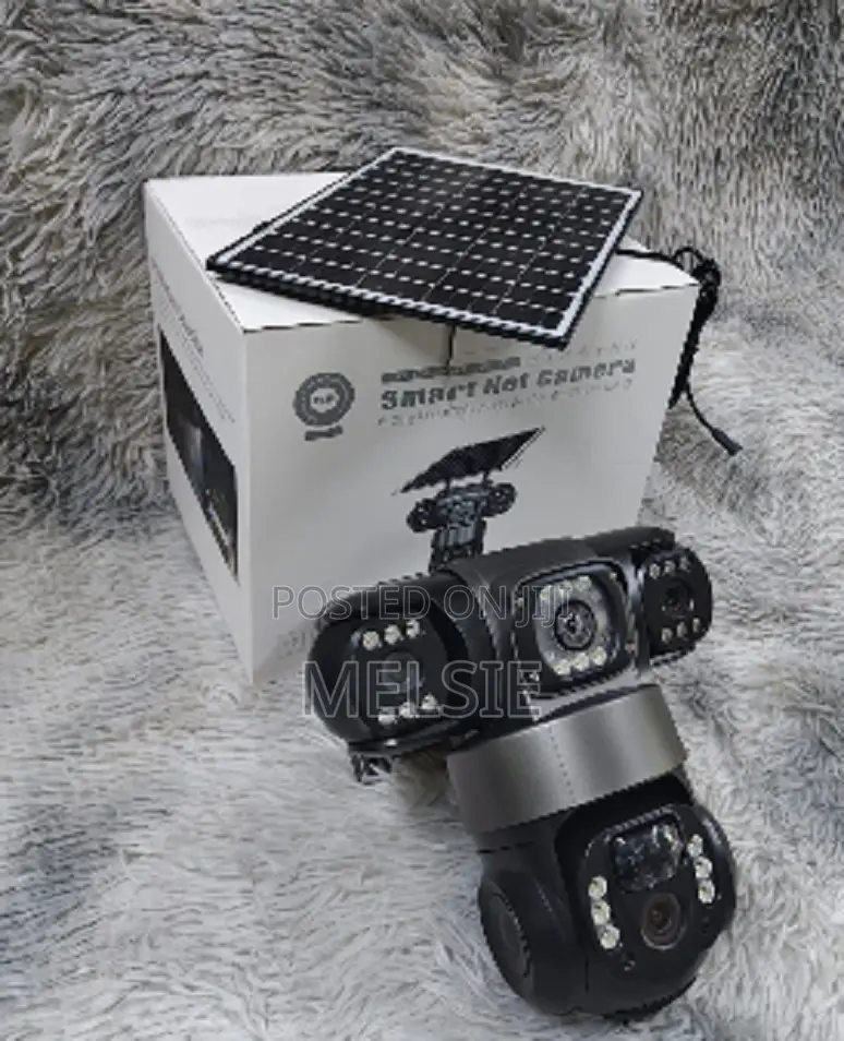Triple Lens 4g Solar PTZ Camera Supports 4g Sim Card Connectivity
