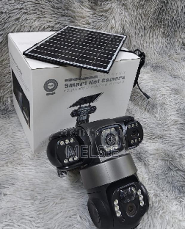 Three Lenses and PTZ Control 4g Solar PTZ Camera