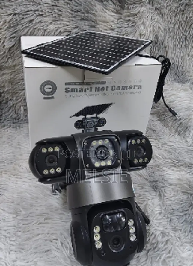 (Three) Solar Powered PTZ Camera - (Pir Human Detection 4g Solar Cam