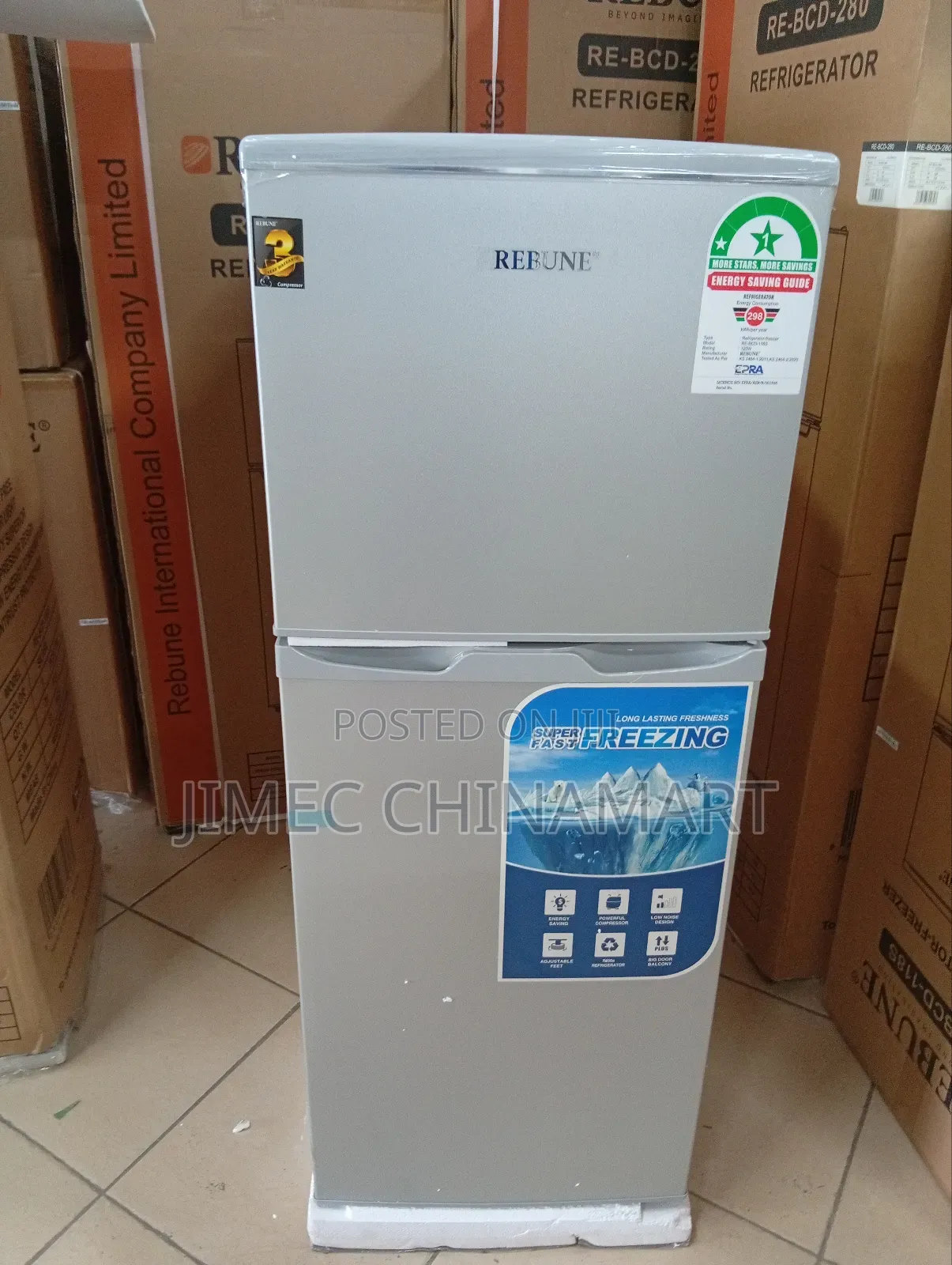 118l Silver Rebune Refrigerator