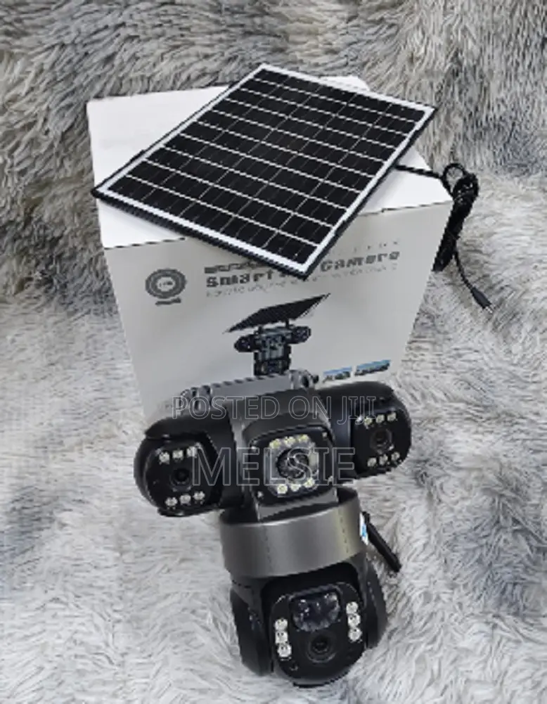 Triple Lens 4g Solar Camera Weatherproof Design for 24/7 Use