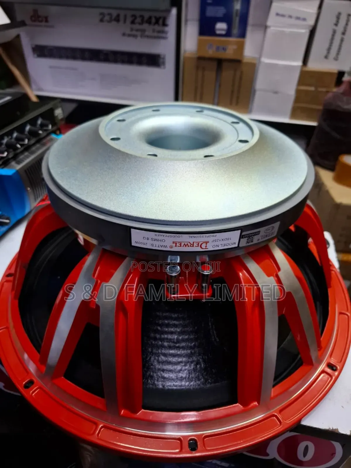 Derwel 18dx125f Bass Speaker 125mm Voice Coil